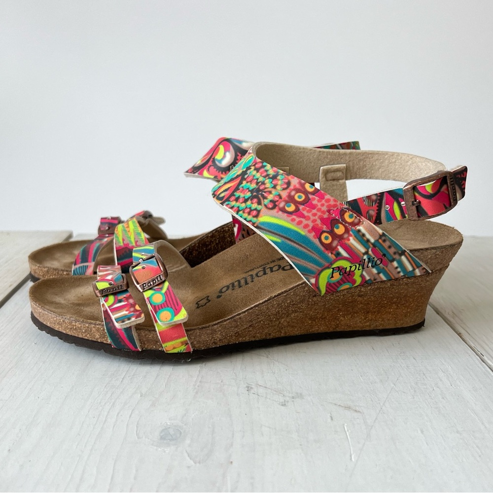 Birkenstock Papillio Colorful Wedge Sandals size 39